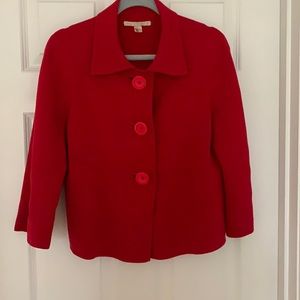 Belford size large, 100% Pima Cotton, red sweater.